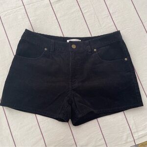 Japanese brand Lowrys Farm 100% cotton corduroy black shorts